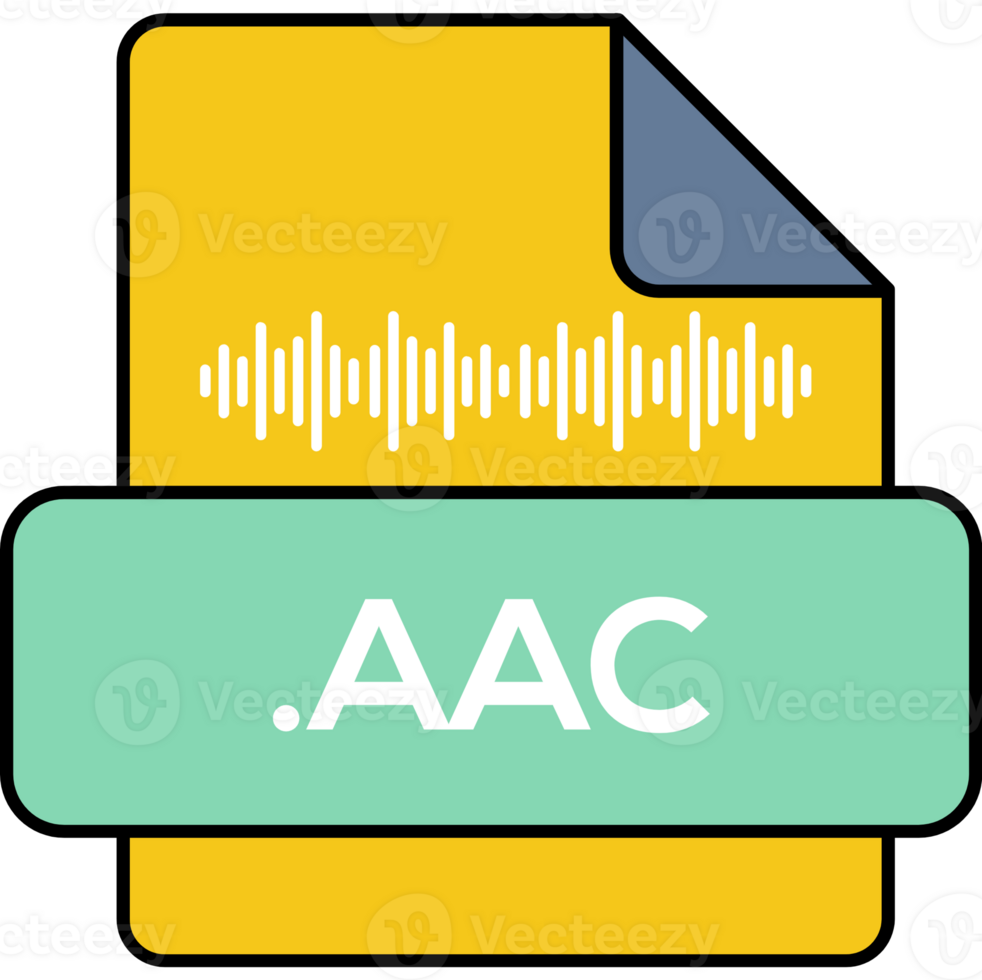 Aac File Extension Icon Green Fill png