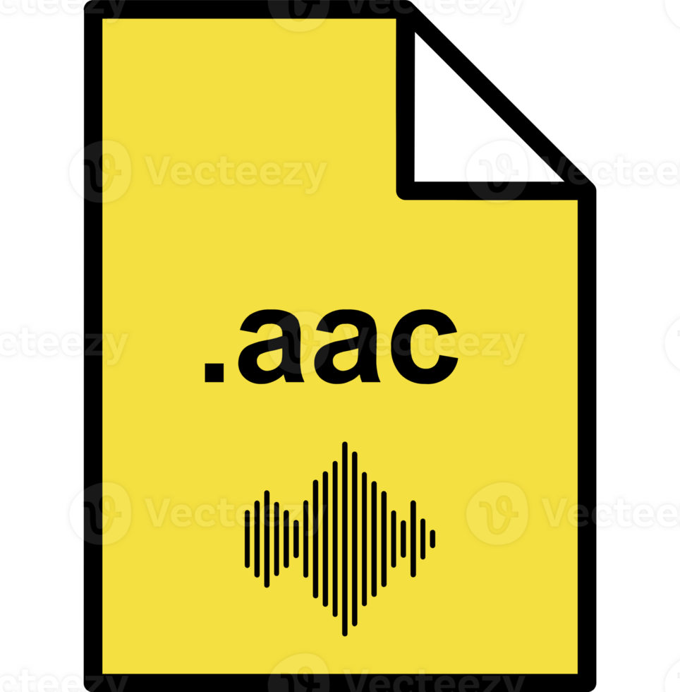 Aac File Icon Outline Fill Rounded Corners png