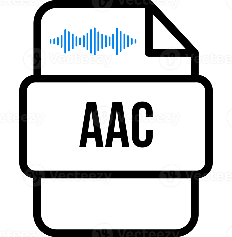 Aac File Icon With Bold Outline png
