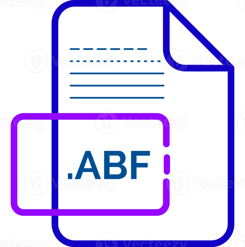 Abf File Extension Icon Little Dot And Color Fill png