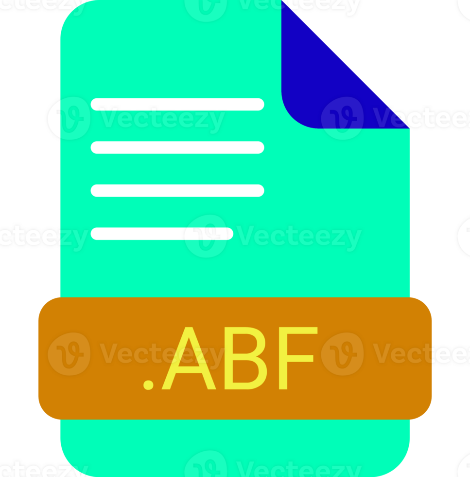 Abf File Extension Icon With Symbol png