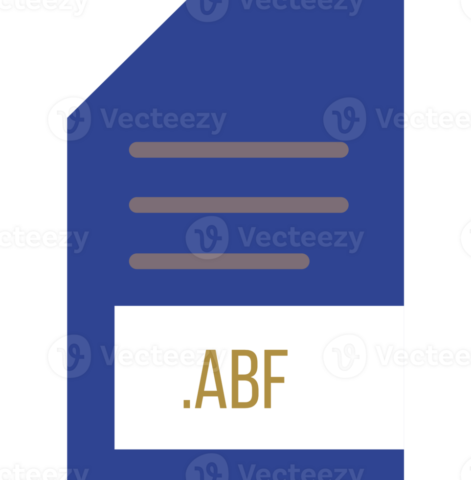 Abf File Extension Icon Minimal Colro Fill png