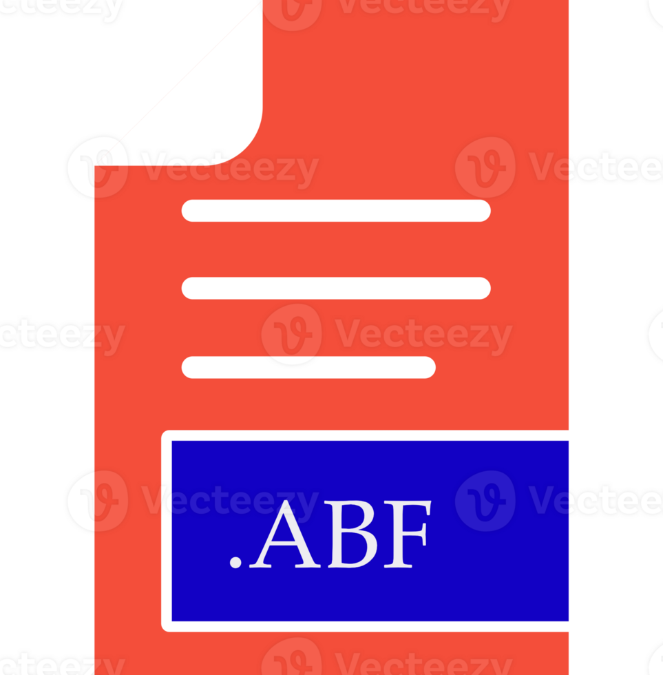 Abf File Format Icon Fill Inside png