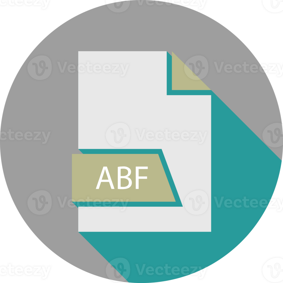 Abf File Format Icon Space In Shapes And Circular Shape Outside png
