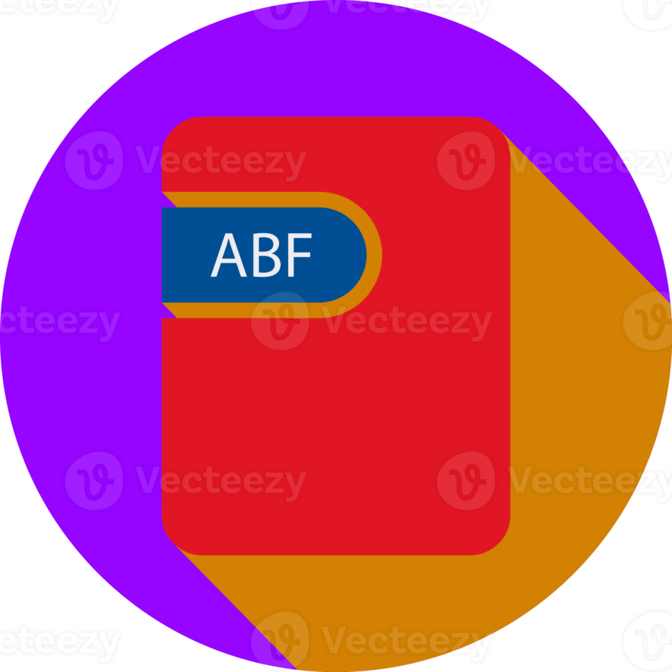 Abf File Icon Black Shadow With Rounded Corners In Circular Shape png