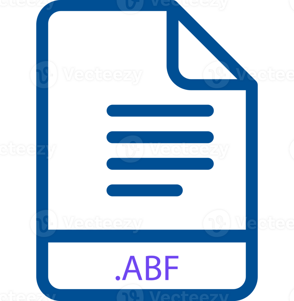 Abf File Minimal Icon With Symbol png