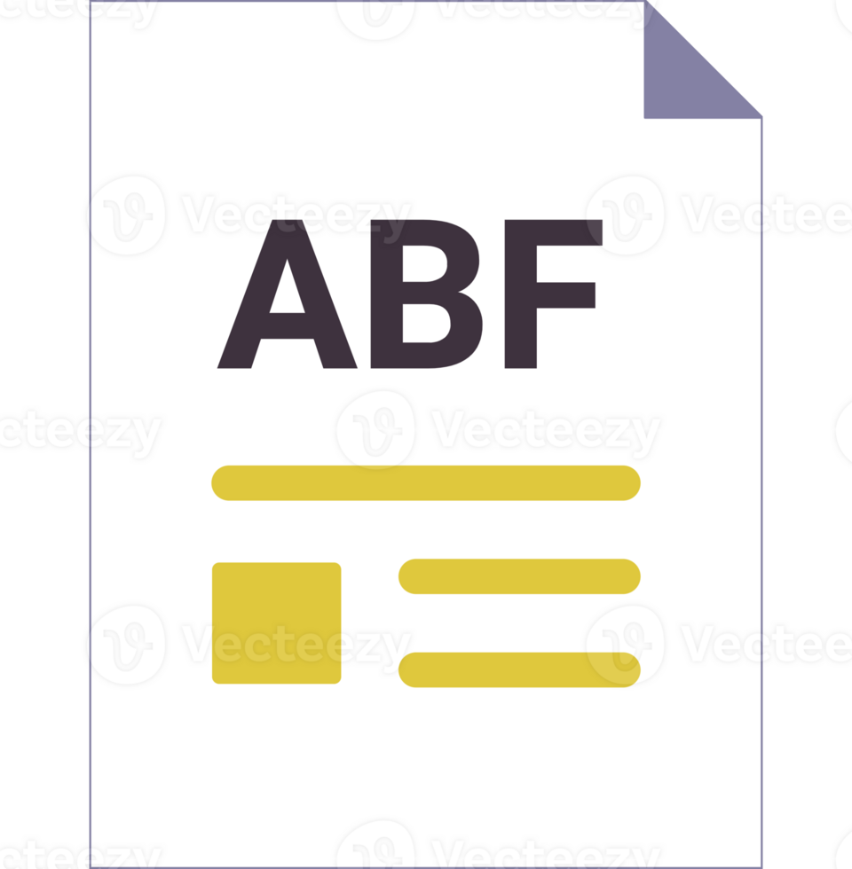 Abf With Deep And Minimal Colors And Folded Icon png