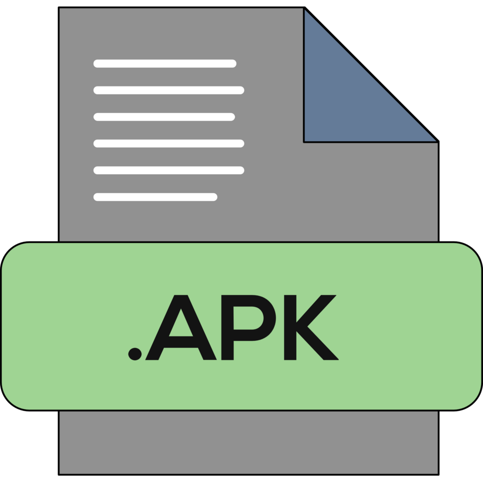 Apk File Extension Icon Green Fill png