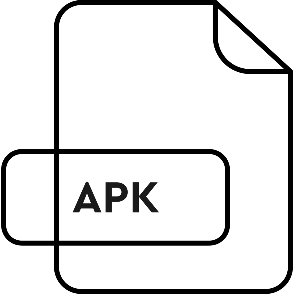 Apk File Extension Icon Purple And Yellow Outline Color png