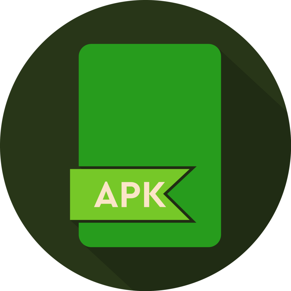 Apk File Format Icon Orange Fill Circular Shape png