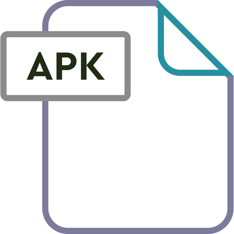 Apk File Format Icon Rounded Shapes Outline png