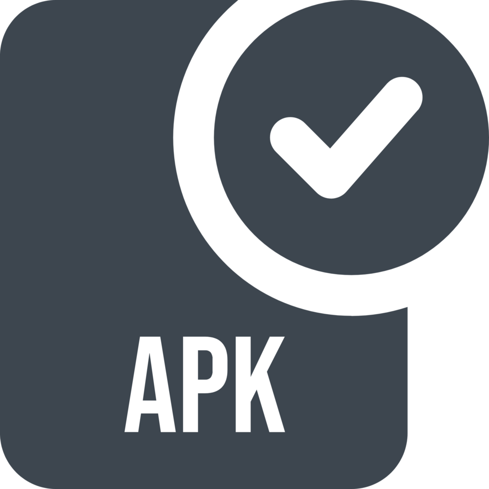 Apk File Icon With Black Checked Mark png