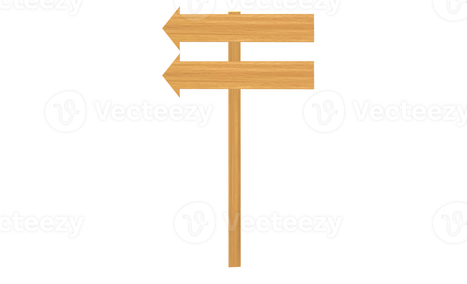Wooden sign with arrow pointing left 2 transparent background png