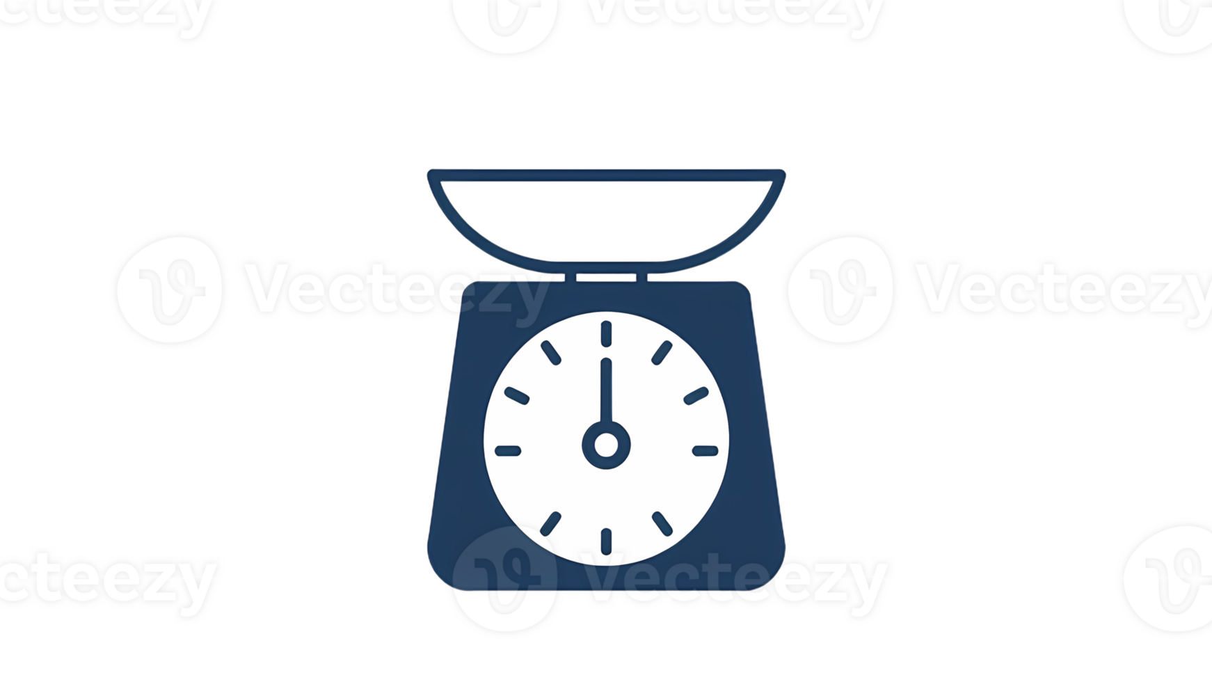 A scale with a clock on it png