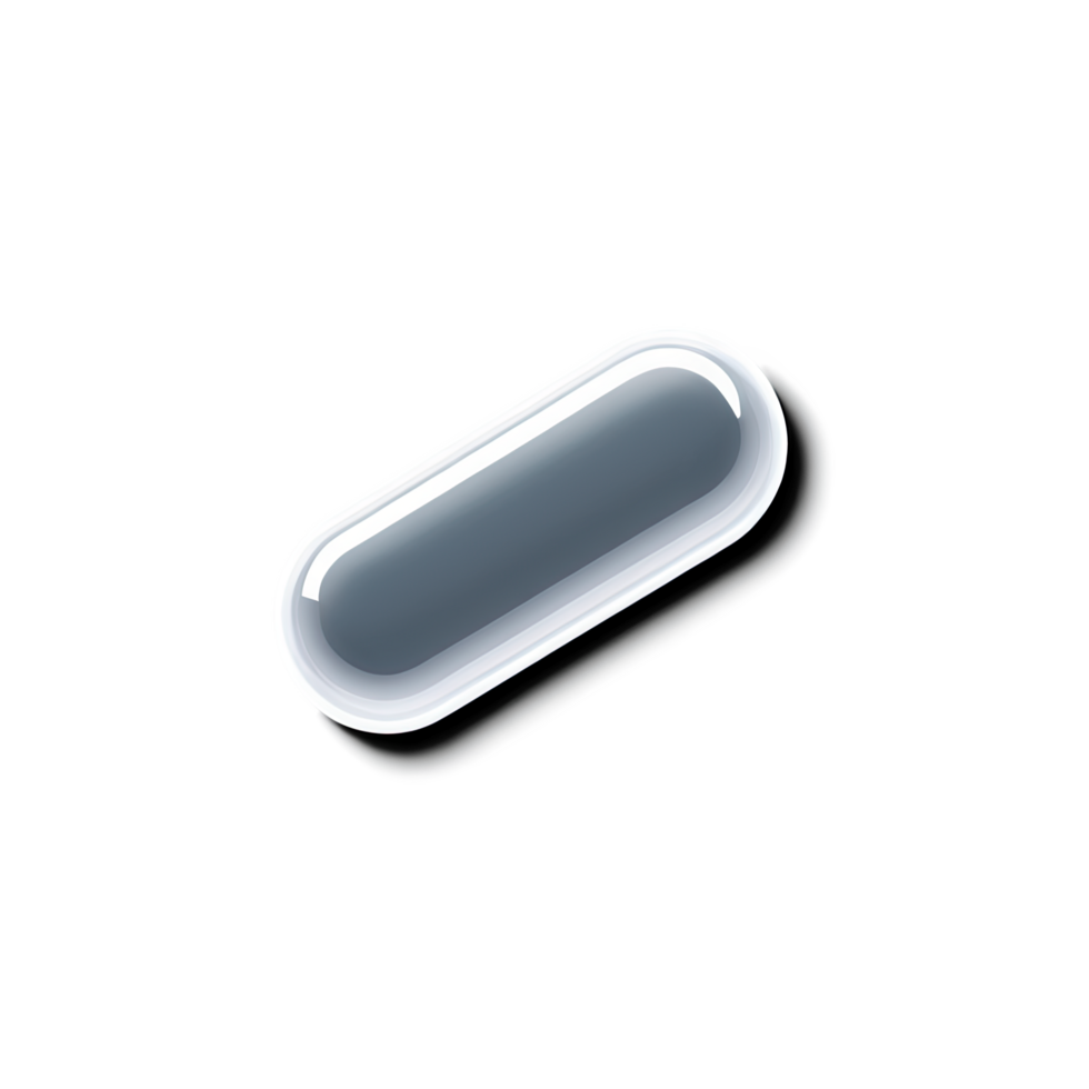 Oval Blue and White Capsule Shaped Button or Pill png
