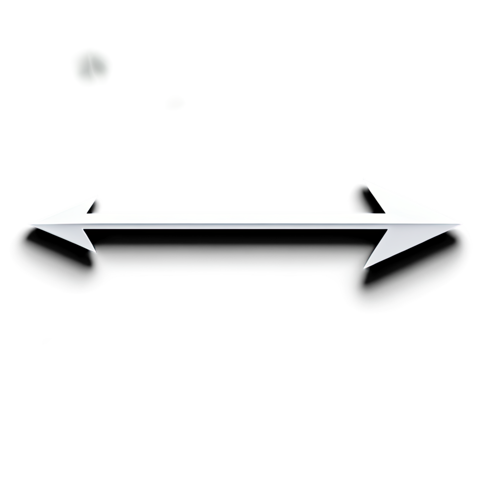 Bold Double Headed Arrow Pointing Left and Right png