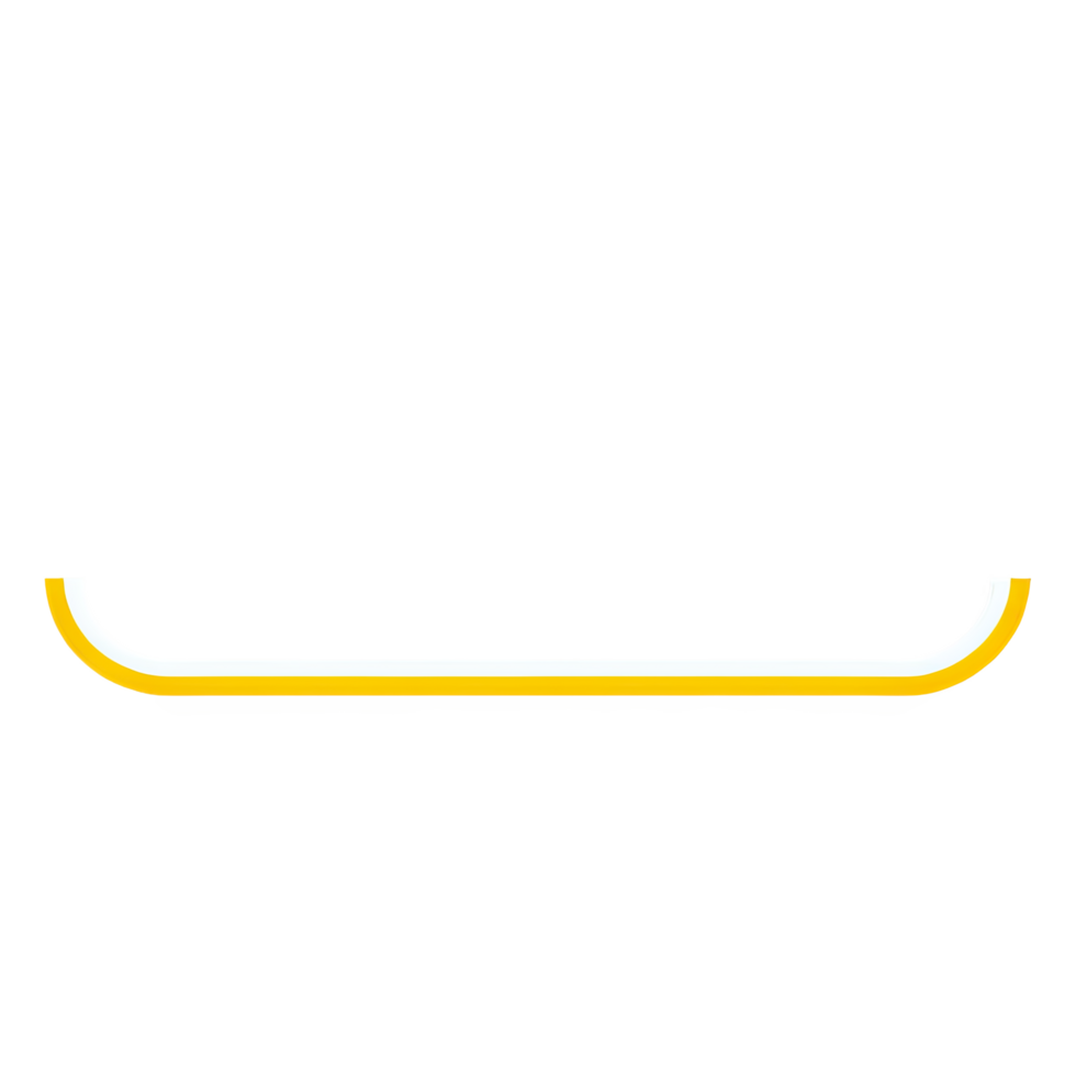 Curved Yellow Grab Handle for Accessibility or Utility Use png
