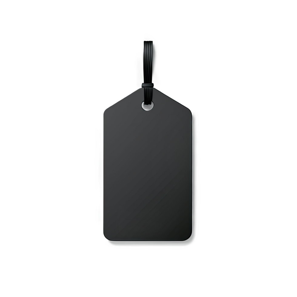 Matte Black Cutting Board with Handle Isolated for Kitchen Use png