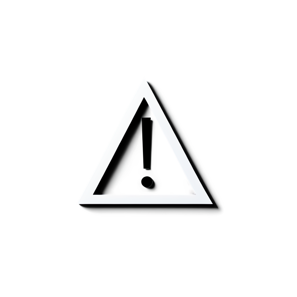 Caution Triangle Warning Sign with Exclamation Mark png