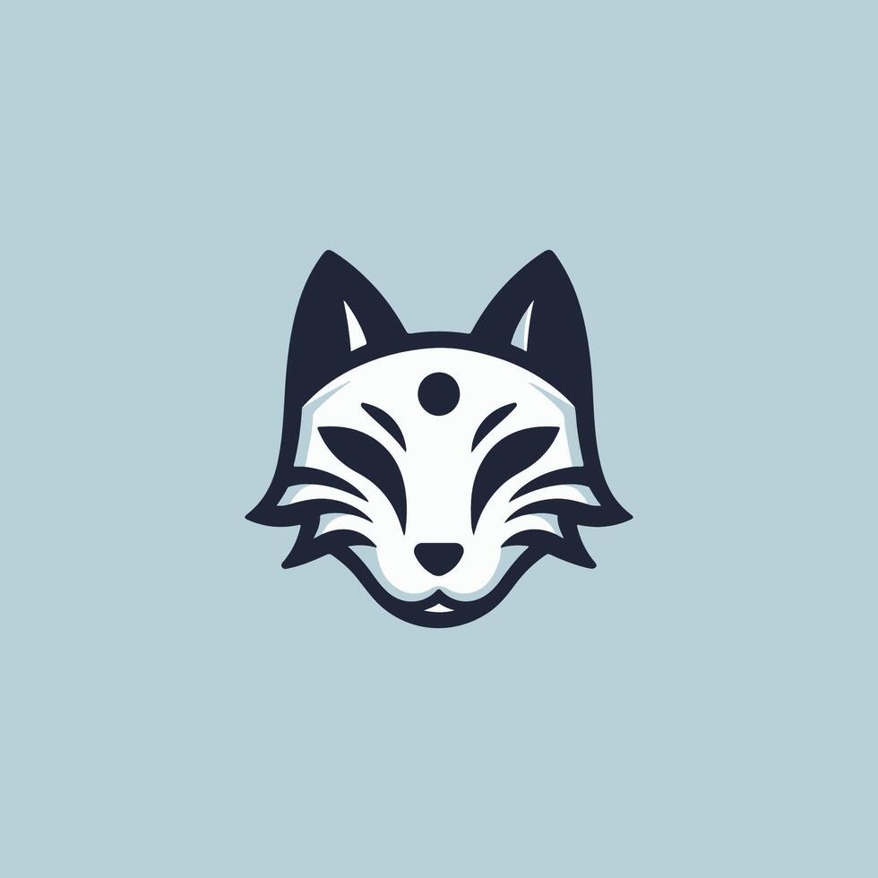 Kitsune Mask Logo vector