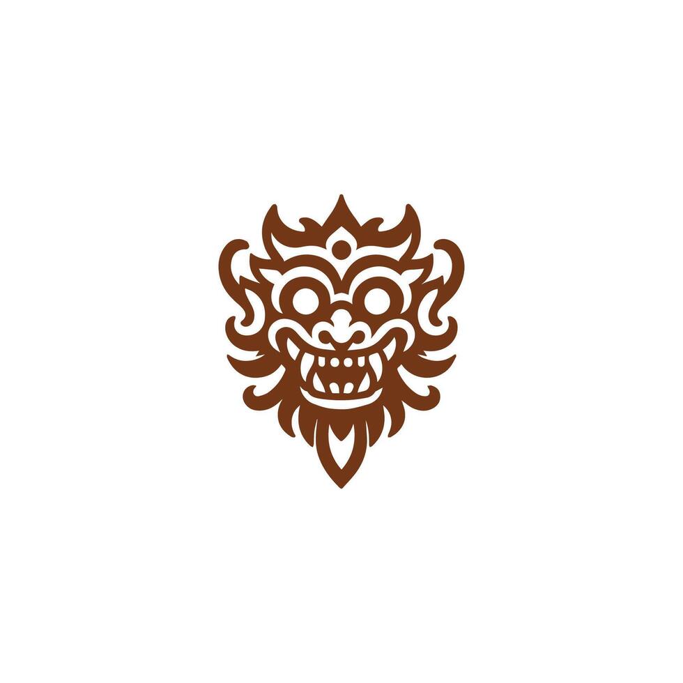 Barong Mask Logo vector