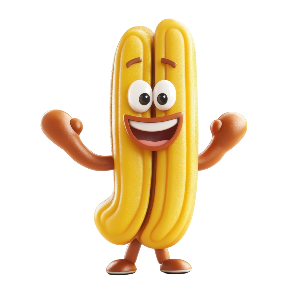 Cheerful animated character with a bright yellow exterior and friendly expression engaging in playful activity indoors png