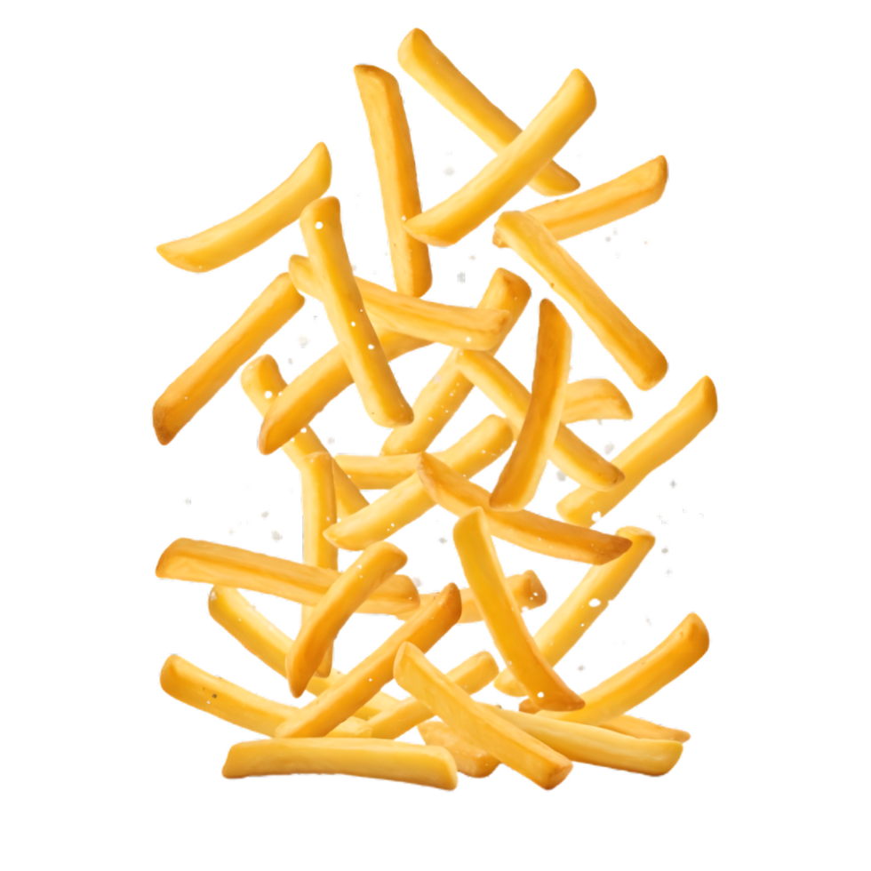 A photo of a yellow french fry png