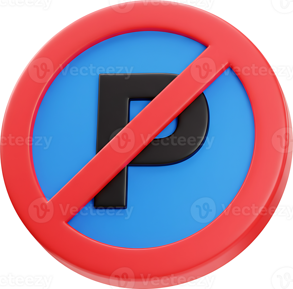 A no parking sign on a black background png