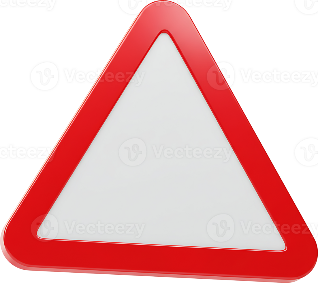 A red triangular warning sign on a black background png