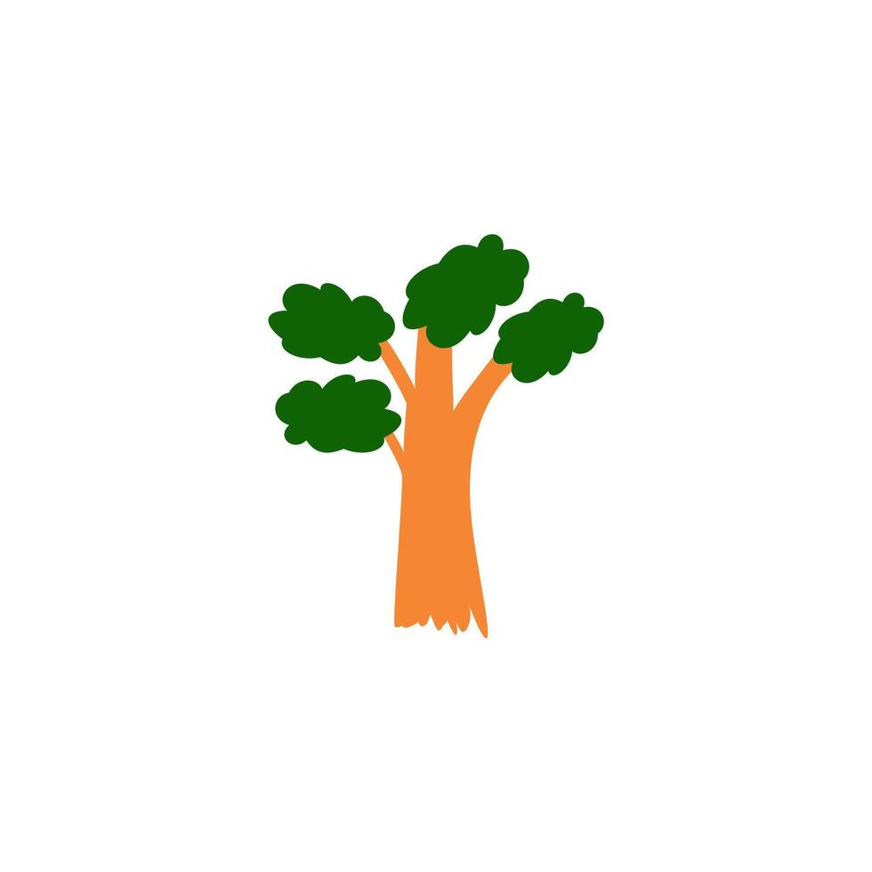 Tree forest plant nature design vector