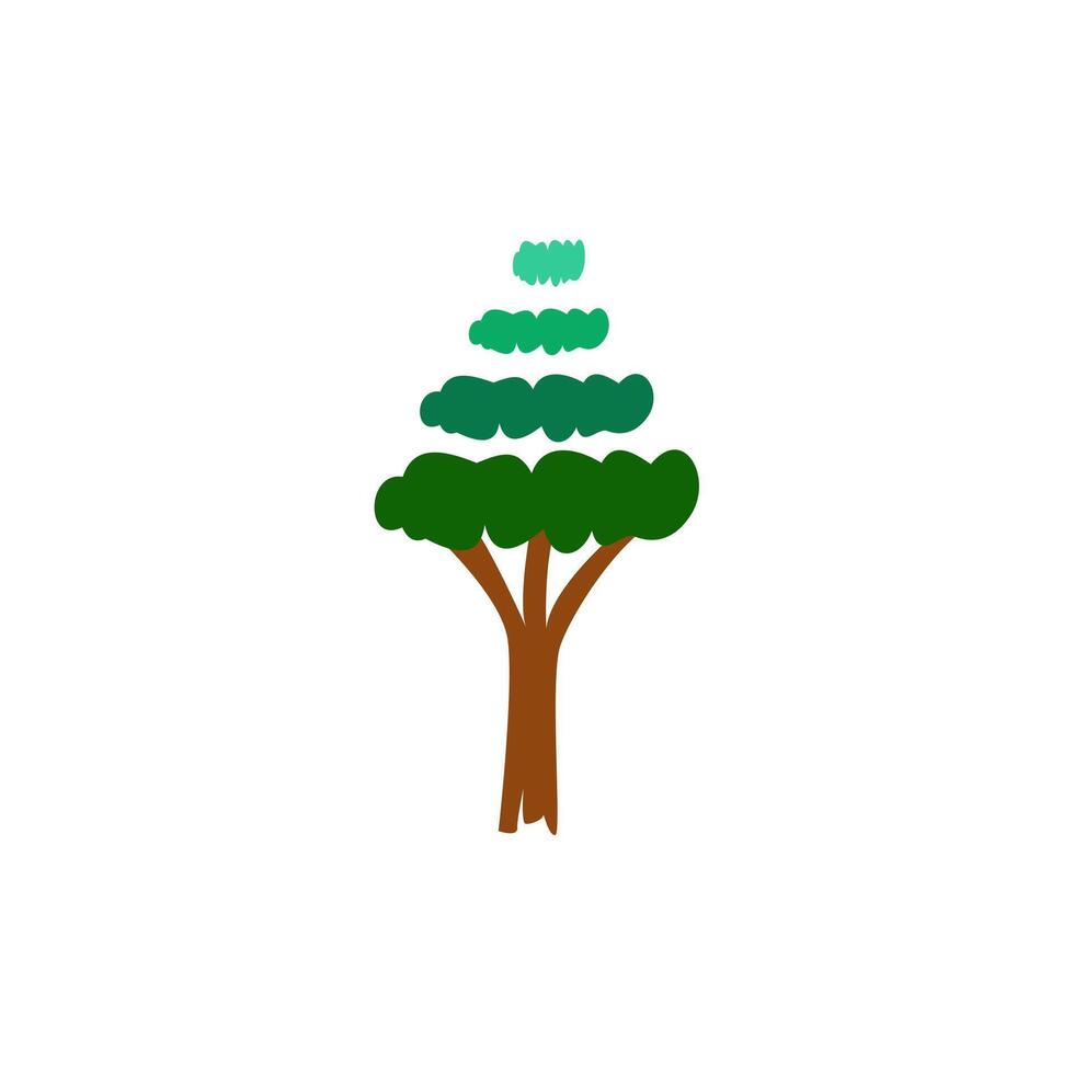 Tree forest nature design vector