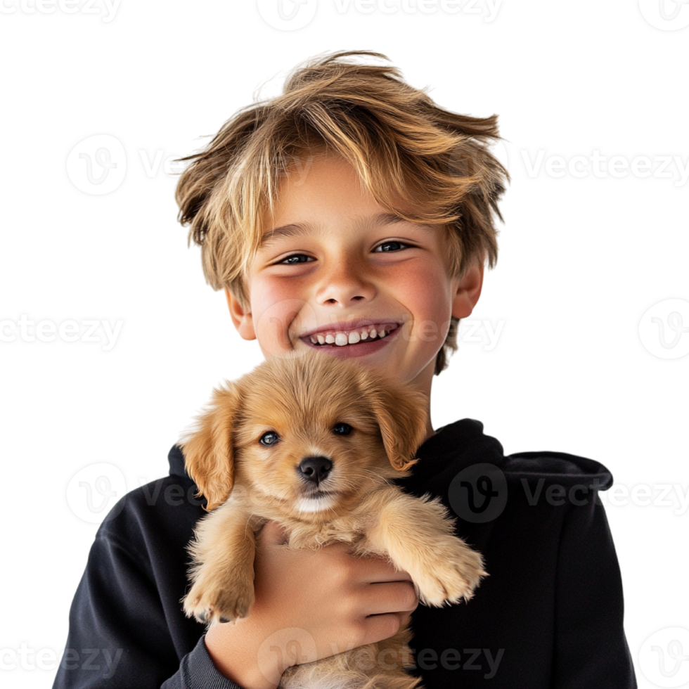 child holding puppy png