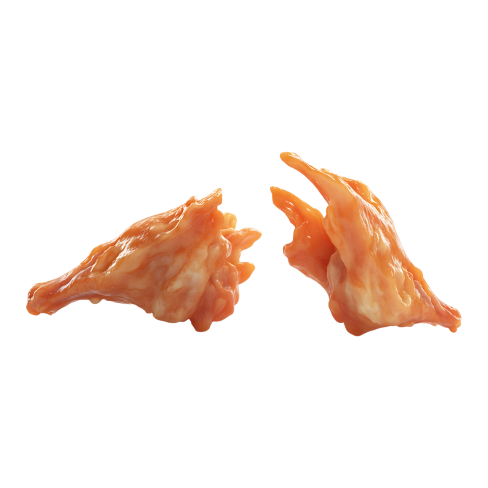 Two raw chicken wings png