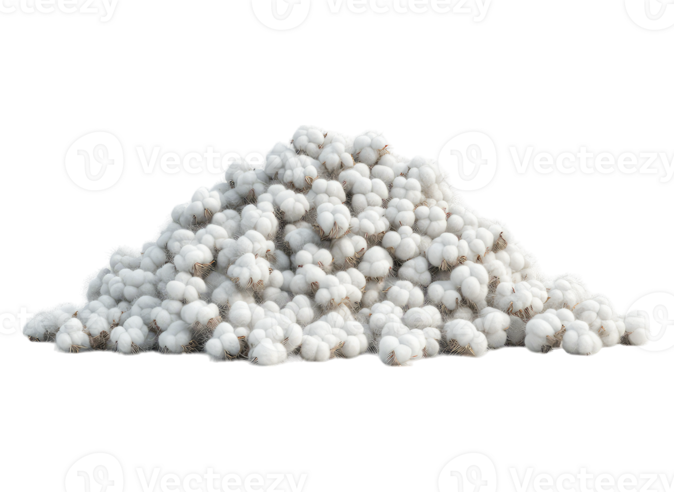 Piles of tacked cotton balls png