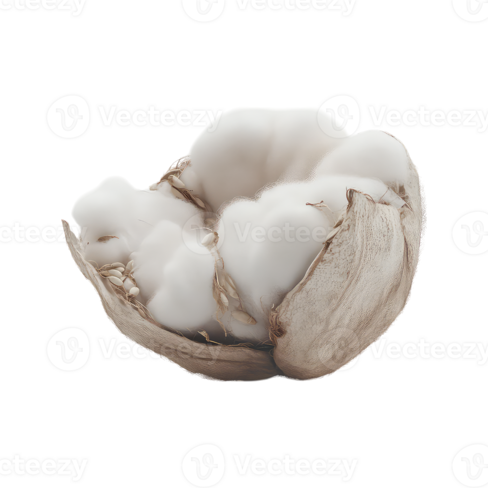 Detailed cotton boll png