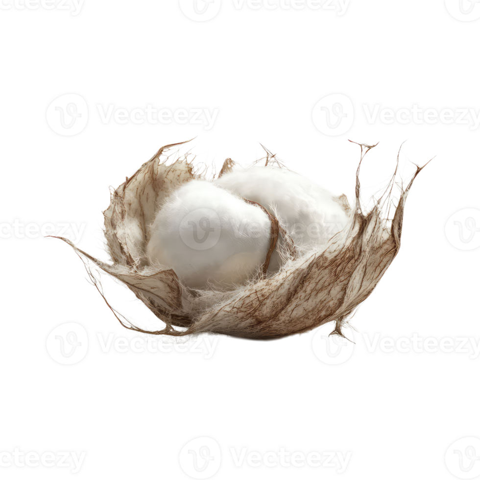 Small cotton flower png