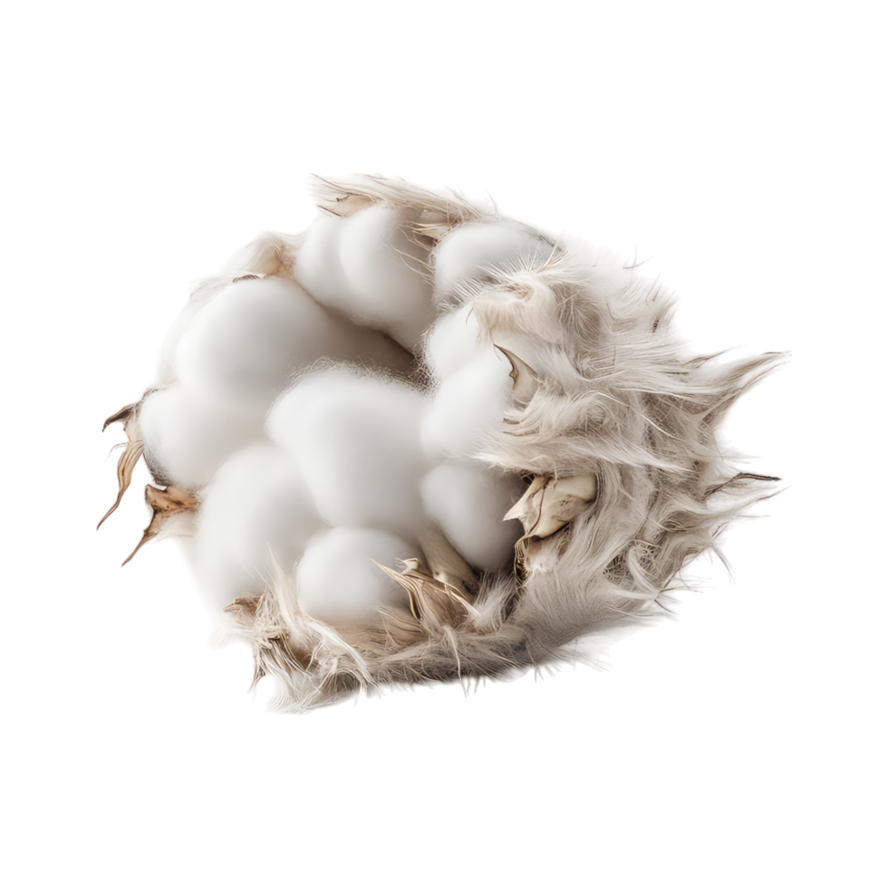 Raw cotton plant png