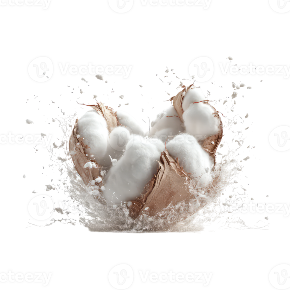 Cotton flower dropping image png