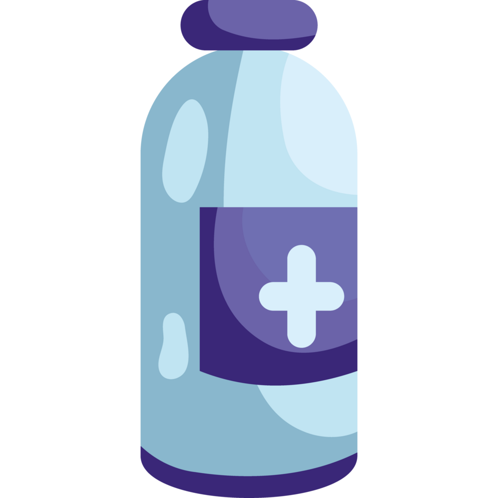 vaccine vial dose treatment isolated design png