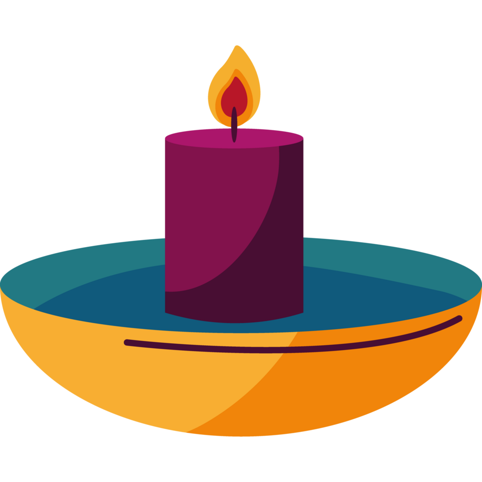 light candle decoration isolated icon design png