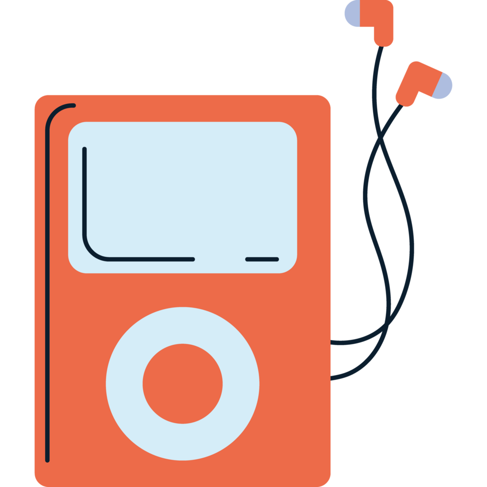 mp3 music sports equipment isolated icon png