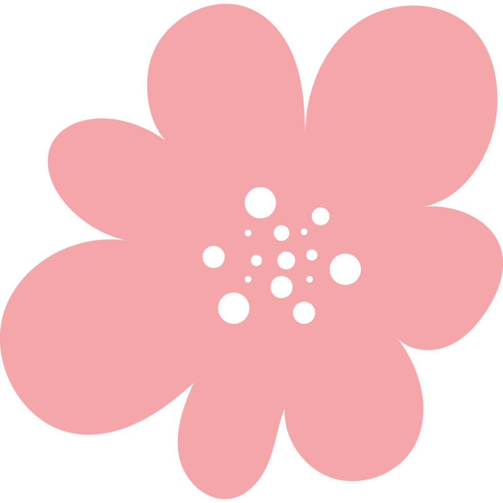 pink flower nature element icon isolated png