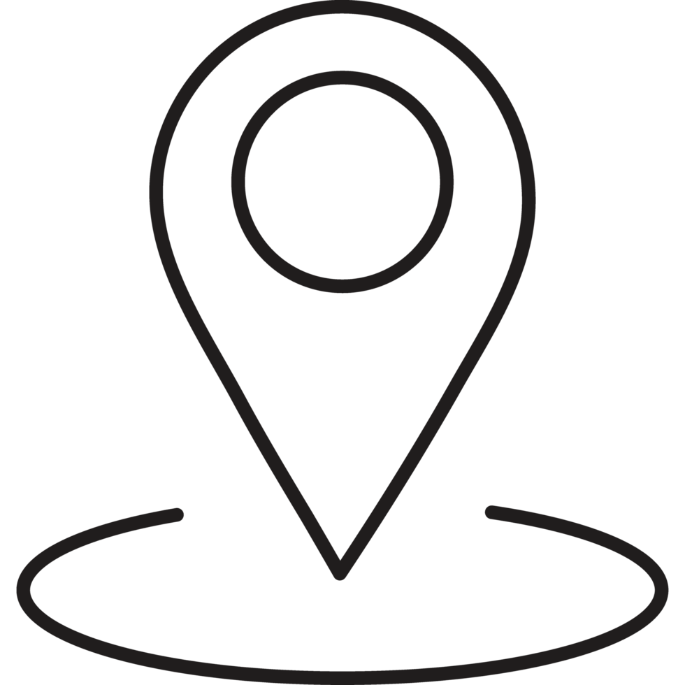 pointer location icon line style png