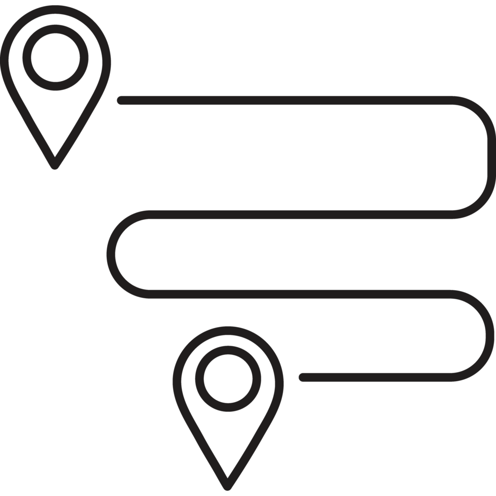 destination location pin icon line style png