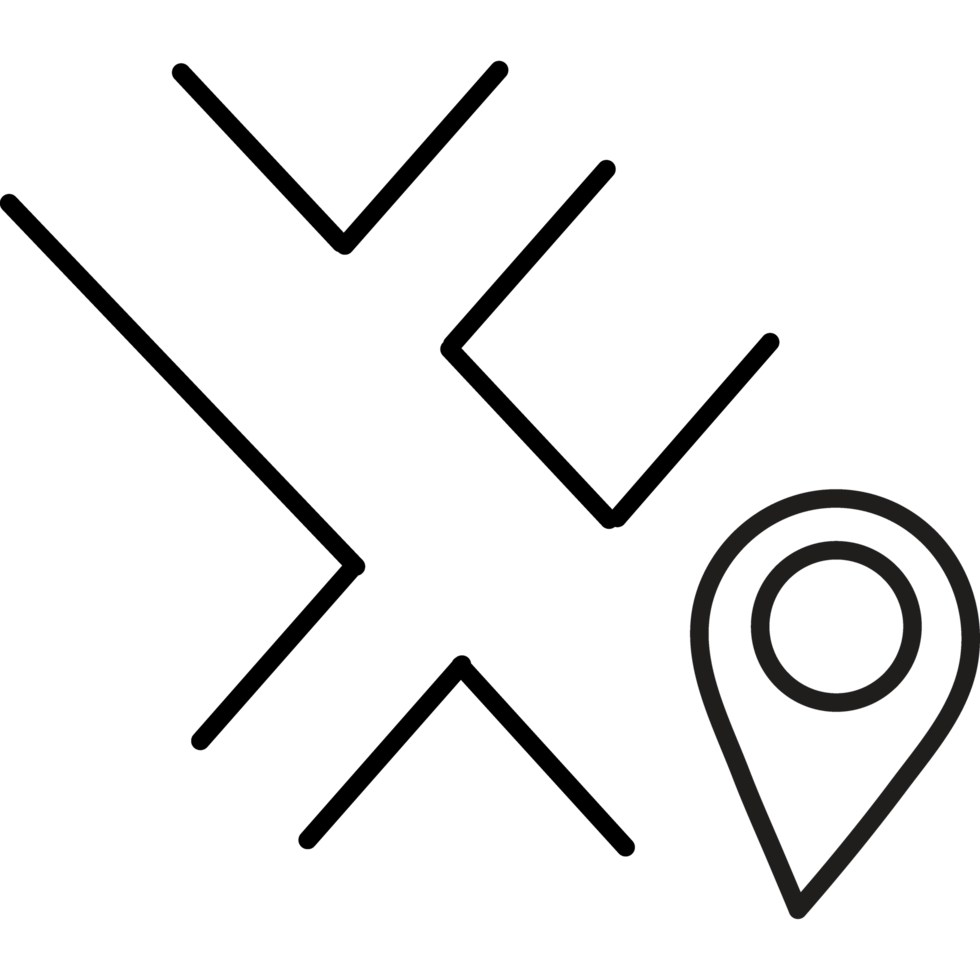 gps location marker icon line style png