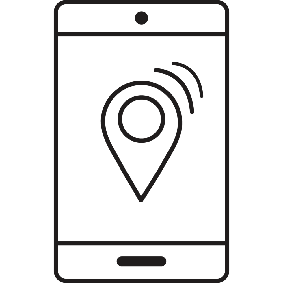 phone location app icon line style png