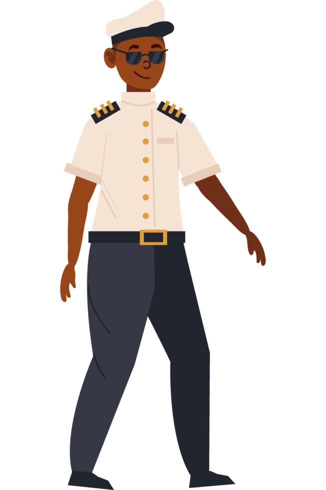 navy officer young man isolated png