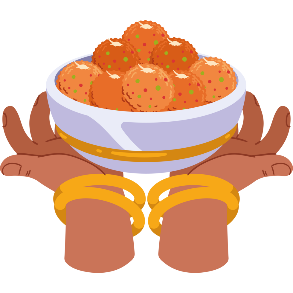 indian festival food vegetable pakoras isolated png