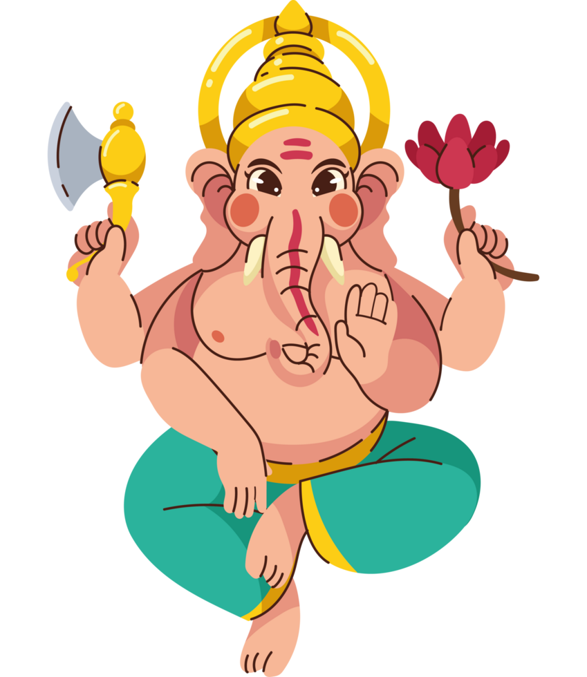 happy ganesh chaturthi festival isolated png