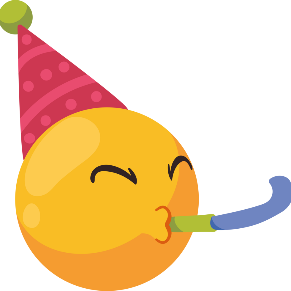 birthday emoji party celebration icon png